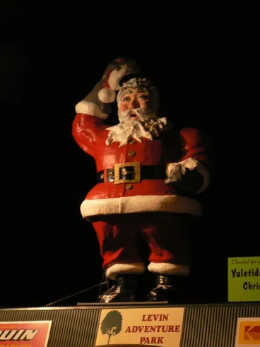 Image: Father Christmas at night