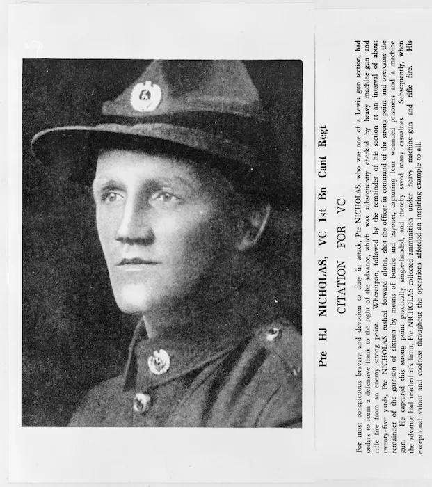 Victoria Cross winner Henry James Nicholas