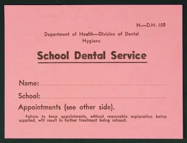 Image: Appointment card