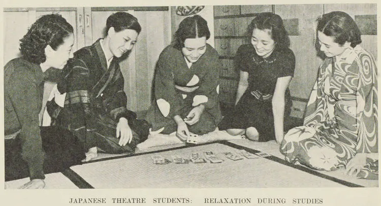Japanese theatre students at Takarazuka, Japan