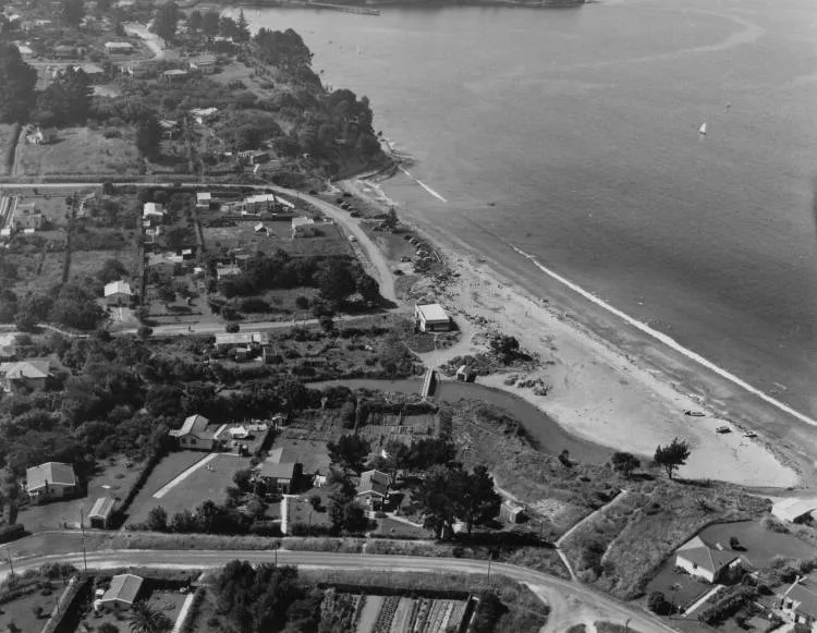 Aerial view of Mairangi Bay.
