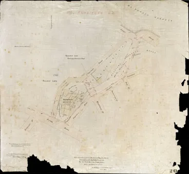 Image: Plan of land situated in Mechanic's Bay Auckland to be taken under the public works act by the N.Z. Railway Department