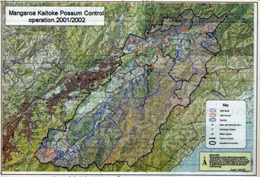 Image: Possum-control operation map 1, Mangaroa / Kaitoke.