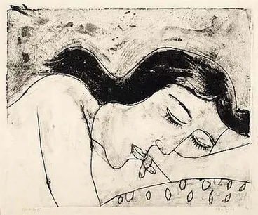 Image: Girl asleep