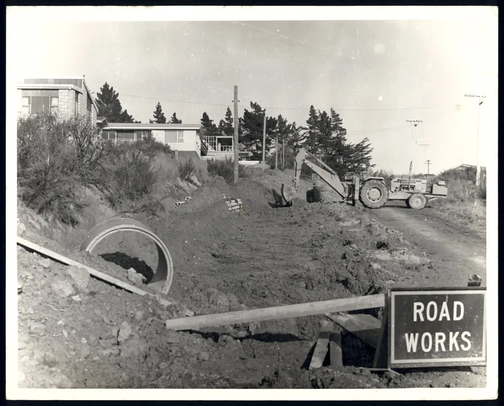 Photograph, Water Main Construction at Balclutha