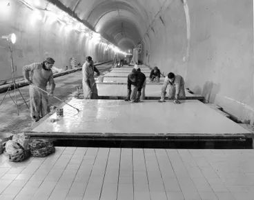 Image: Fletcher Construction Co Ltd, Civil Engineering Division - Christchurch-Lyttelton Road Tunnel: grouting tiles