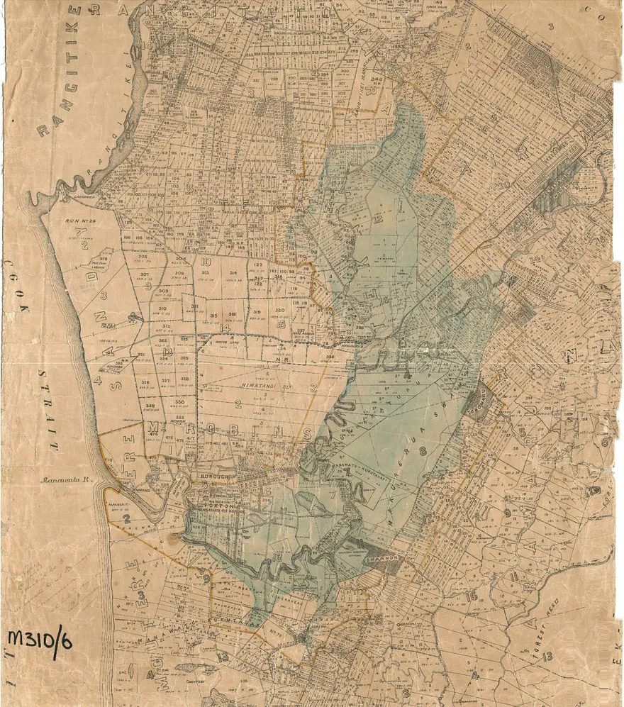 Map of areas East and South East of Palmerston North