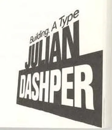 Image: Black and White Illustration of Julian Dashper work, "Building. A Type"