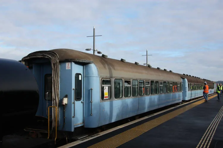 Steam train at Swanson station, 2009