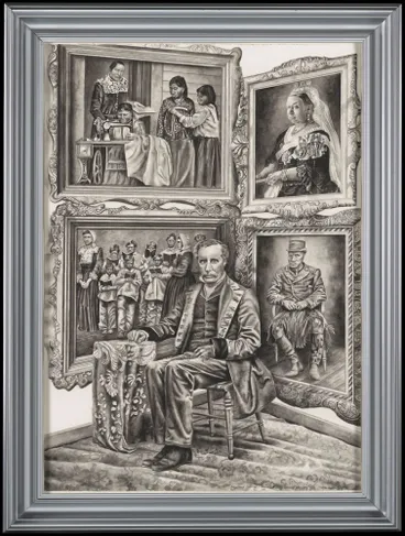 Image: Antipodean Pictorial. Assimilation picture, Governor Grey, 1845-53 and 1861-68