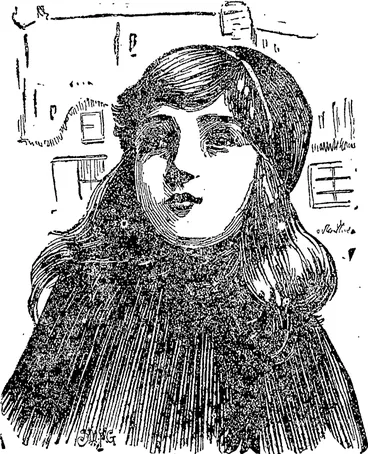 Image: IRISH MOLLY, Whose only friends are the family pig and the little redcapped goblins she so firmly believes in. (Auckland Star, 05 September 1903)