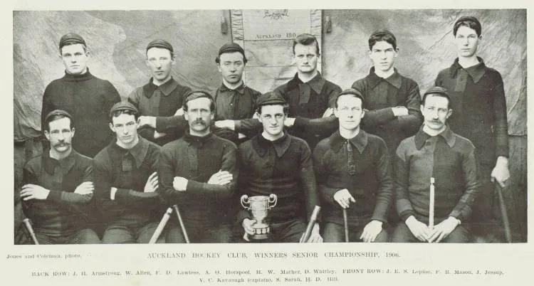 Auckland Hockey Club, winners senior championship, 1906