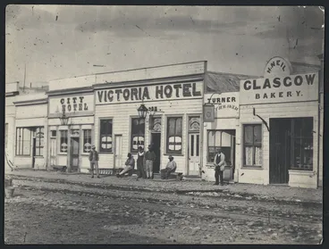 Image: Businesses on Gladstone Street, Westport, Buller, West Coast