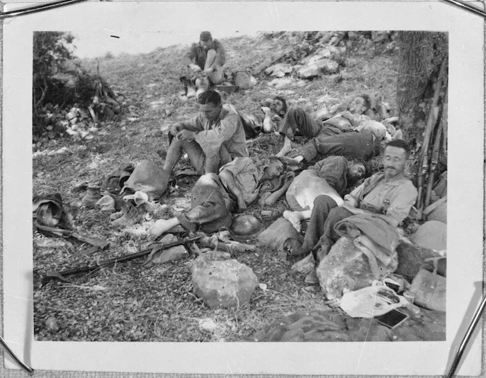 New Zealand engineers awaiting evacuation at Sphakia, Crete