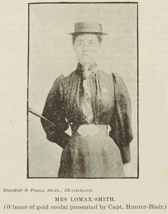 Mrs Lomax-Smith (Winner of gold medal presented by Capt. Hunter-Blair)