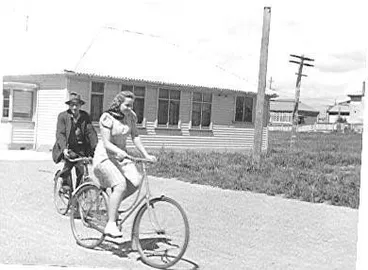 Image: Cyclists at Woolpack and Textiles