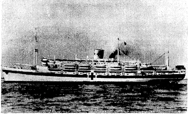 The United States hos/u'/ui'i'ship Cum for', which was damaged by a Japanese suicide attach near Okinawa. The Comfort was Jully loaded nilJi casualties from Okinawa. Twenty-nine people were kilted and a large number wounded. (Evening Post, 26 May 1945)