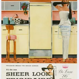 Frigidaire sheer look; De Luxe 86 refrigerator brochure