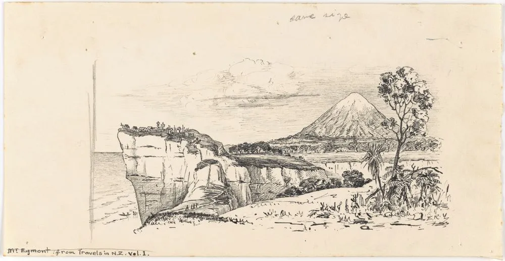 Waimate Pa, Mt Egmont