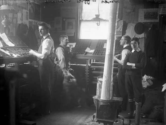 Printing apprentices