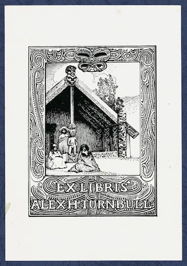 Image: Praetorius, Charles William James, 1868-1956: Ex libris Alex H Turnbull / C Praetorius