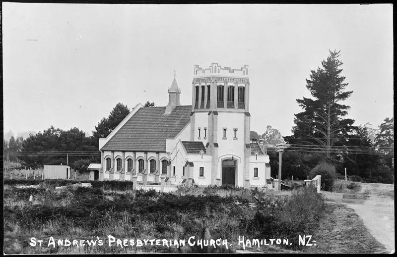 "St Andrews Presbyterian Church. Hamilton. N.Z."