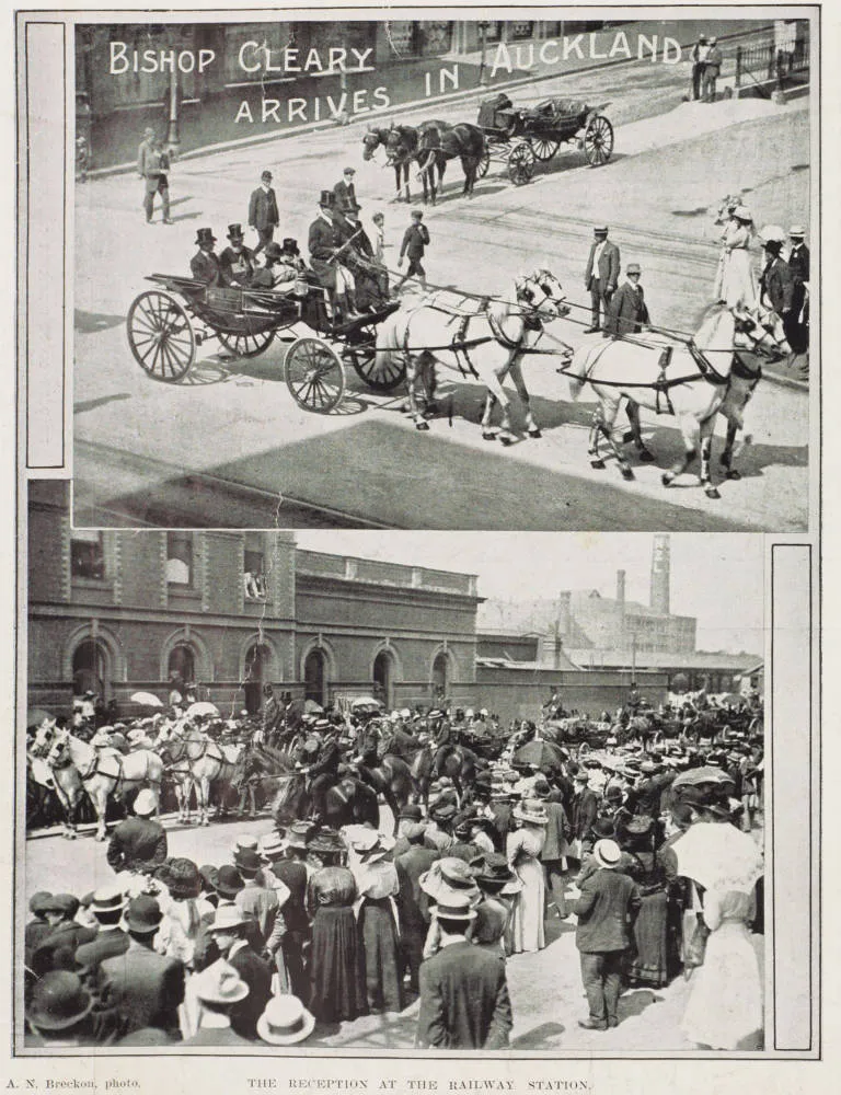 The reception at the railway station