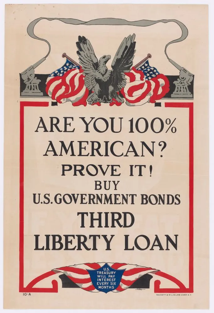 Poster, 'Are You 100% American?'