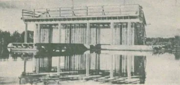 First boatshed at Lake Horowhenua. Image: First boatshed at Lake Horowhenua.