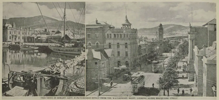 Hobart, the capital city of Tasmania