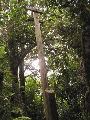 Image: Old Wires Track: restored telegraph pole