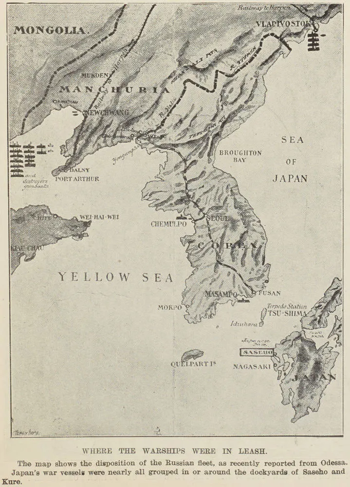 Where the warships were in leash