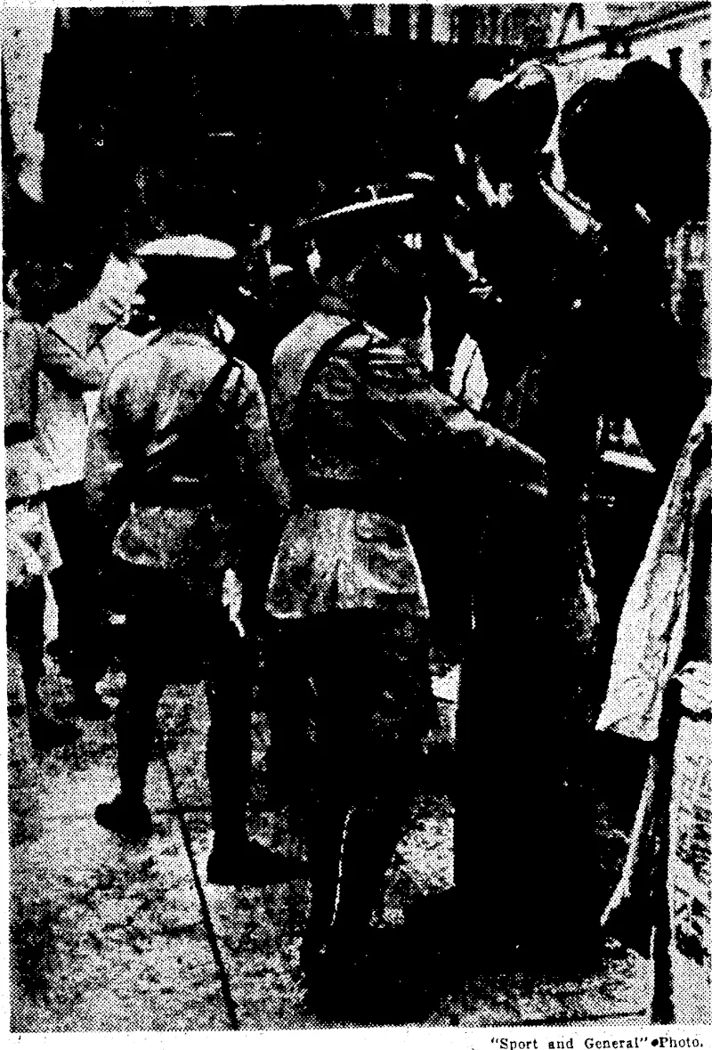 Part of the procedure which was enforced by the Japanese on Garden Bridge during the evacuation of the, tear-torn areas, 6f . Shanghai "was the continual search of those:crossing the bridge for arms. An alleged sniperwasxaught crossingthe. bridgejafter which Chinese were forbidden-to enter the area. ■ ' (Evening Post, 16 November 1937)