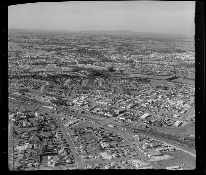 Frankton Junction, Hamilton, showing railway track