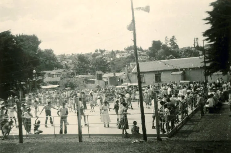 Browns Bay skating rink, 1955