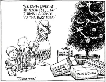 Image: "Yes, Santa lives at the North Pole... But I think he comes via the East Pole!" 23 December, 2005.