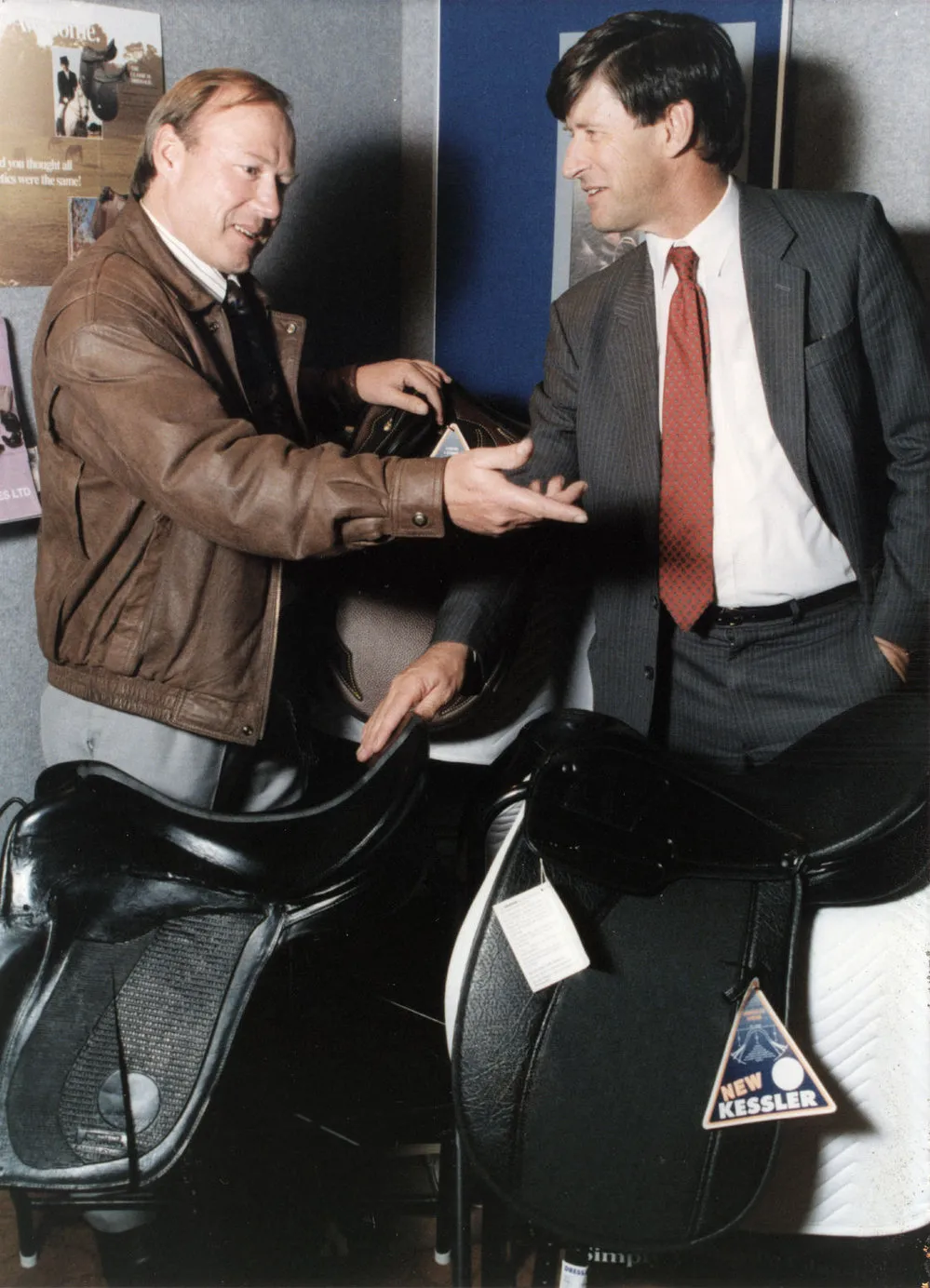 Acma Industries, 71 Montgomery Crescent; Alan Bowmar; Minister for Industry Philip Burdon and Kessler saddles.