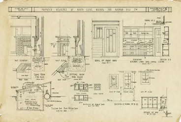Image: Architectural Plan, Norman Hill residence, Wairoa