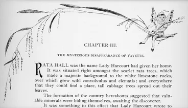 Image: Harris, Emily Cumming, 1837-1925: Chapter III. The mysterious disappearance of Fayette. [Top of page. 1909].