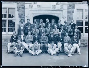 Image: Film Negative: Christ's College Empire Tour group