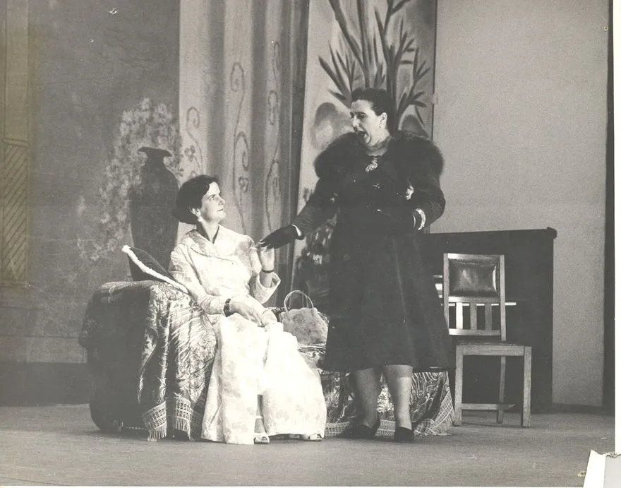 Trixie Cottingham and Audrea Beddie - of the show "Butting In", 1959