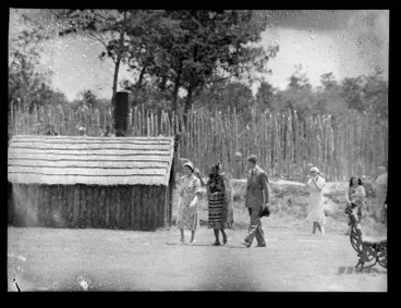 Guide Rangi with Queen Elizabeth and Prince Philip, 1954 Image: Guide Rangi with Queen Elizabeth and Prince Philip, 1954