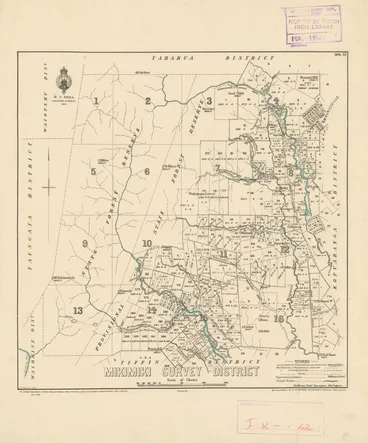 Image: Mikimiki Survey District [electronic resource] / F.J. Halse, delt.