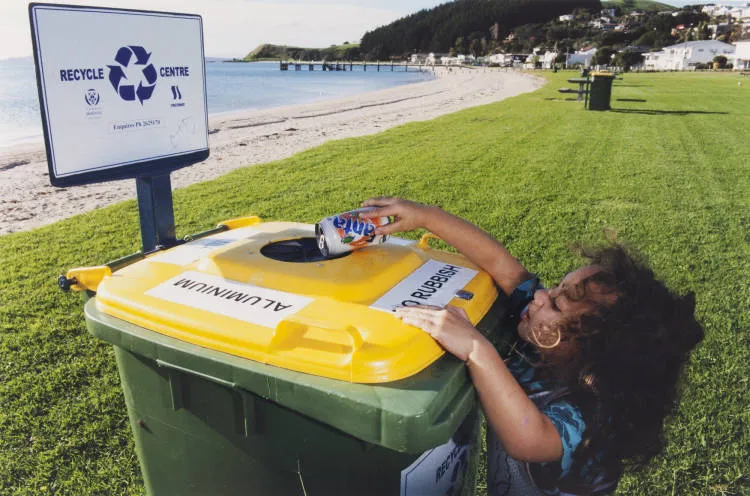 Recycling trial, Maraetai, 2000.
