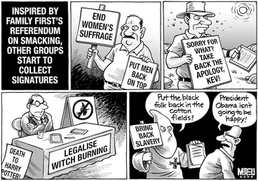 Image: Inspired by Family First's Referendum on Smacking, other groups start to collect signatures