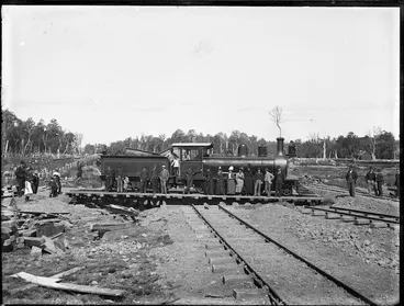 Image: J class steam locomotive on turntable