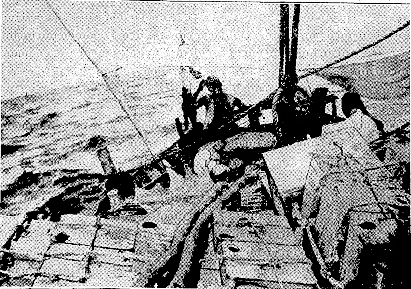 Evening Post"-Photo coun^, correspondence, Pupils: visit Wellington.-^ number of PuPusof the.Education,Departments correspondence schdol have been visiting Wellington during.the^presenrweek,-under a.sclteme.vnaugarated by.Vr. Batchers: \TJte-photograph, taken'this Jorning art the RnHgitanc, snows, Dr. butchers pointing out places of:interest to' the children frtim-the deck, of the liiier. "Central I'ress" Photo. GUN-RUNNING FOIT ABYSSINIA.-27us interesting photograph shorvs haw contraband ammunition is slipped between patrols- to the coast m frail native craft. Recently the Ethiopian authorities stated that the chief difficulty-to be faced m the event of ivar ivith Italy would be the shortage of ammunition owing to the embargo of manufacturing countries. (Evening Post, 07 September 1935)