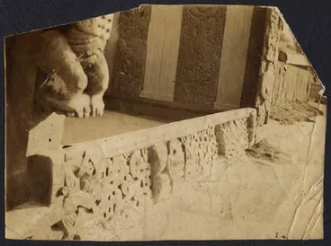 Image: [Carvings at a Marae]