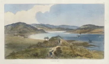 Image: Brees, Samuel Charles, 1810-1865 :Porerua Bay. [Between 1842 and 1845] Engraved by Henry Melville; drawn by S C Brees [London, 1847]