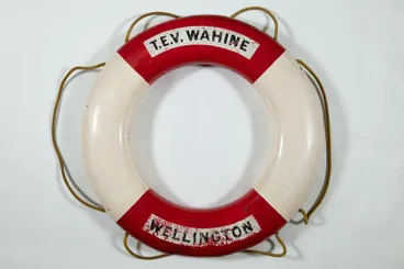 Image: Lifebuoy:  Inter-island ferry TEV WAHINE, Union Steam Ship Company